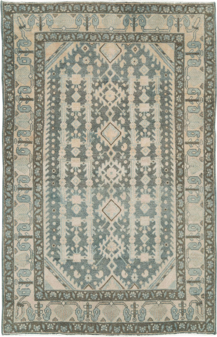Vintage Persian Malayer Rug, No.28800 - Staging
