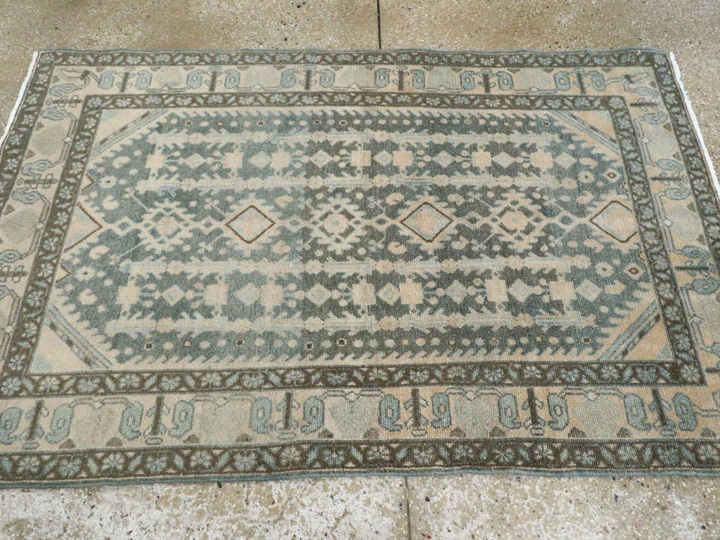 Vintage Persian Malayer Rug, No.28800 - Staging