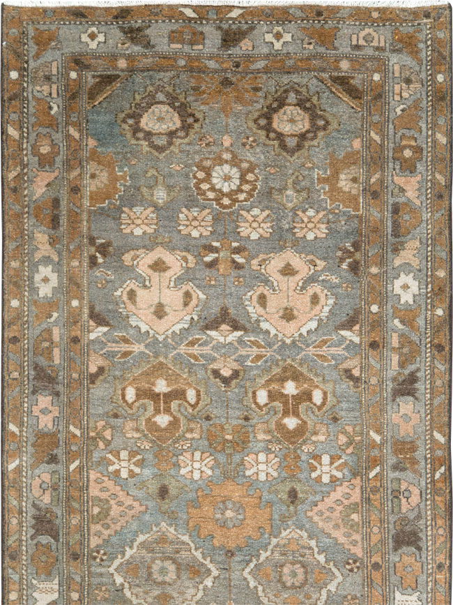 Vintage Persian Malayer Long Runner, No.28801 - Staging