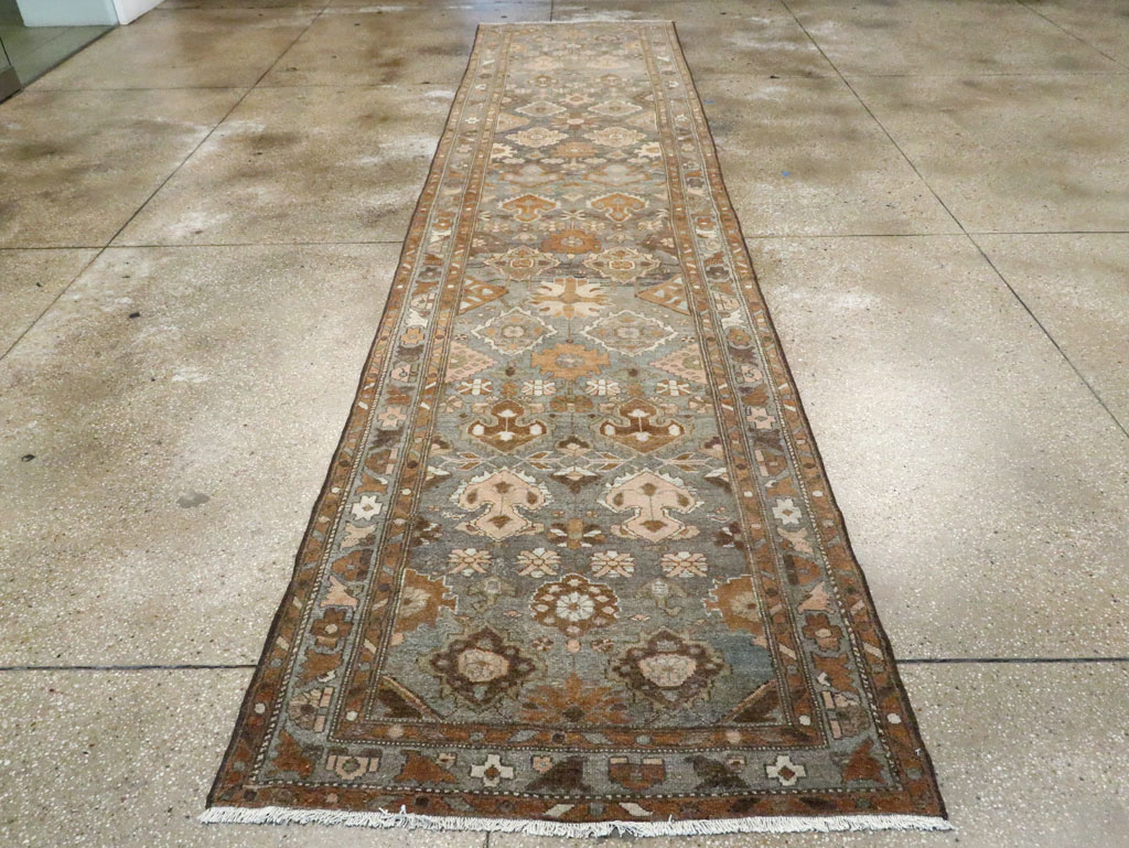 Vintage Persian Malayer Long Runner, No.28801 - Staging