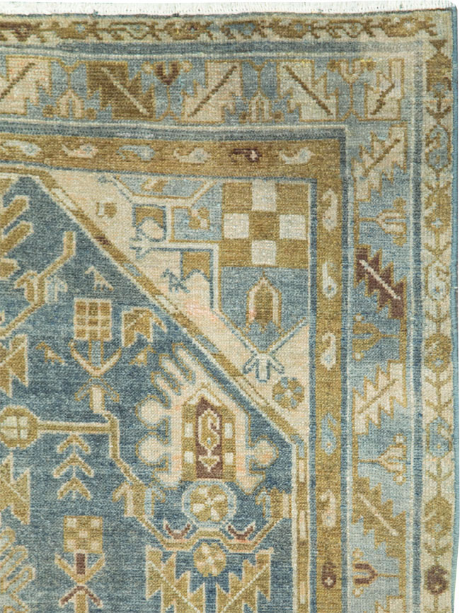 Vintage Persian Malayer Accent Rug, No.28804 - Staging