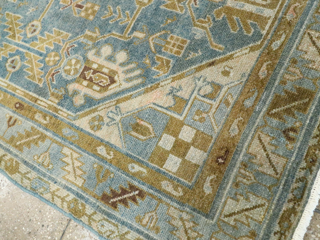 Vintage Persian Malayer Accent Rug, No.28804 - Staging