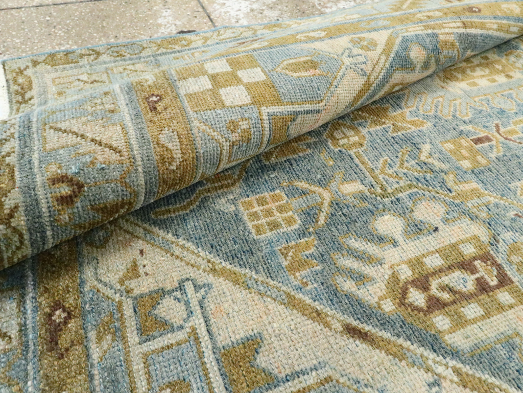 Vintage Persian Malayer Accent Rug, No.28804 - Staging