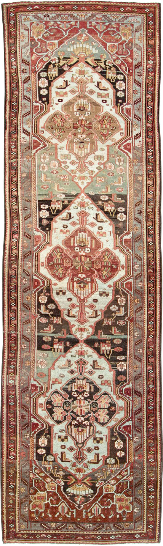 Antique Persian Malayer Runner, No.28805 - Staging