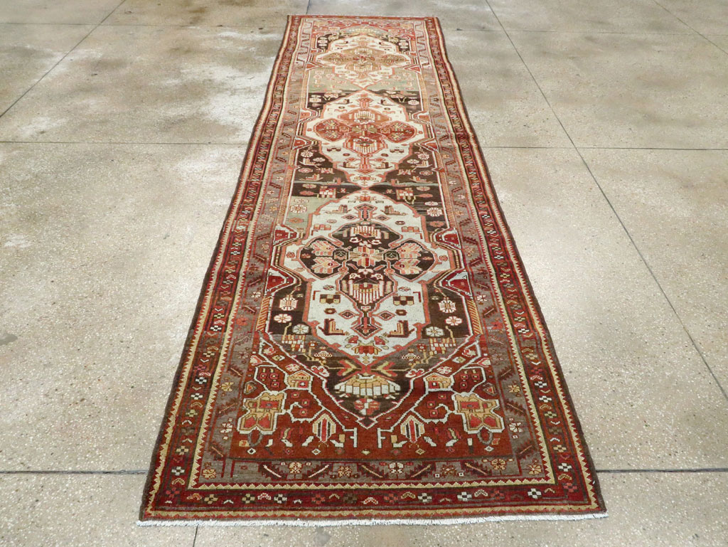 Antique Persian Malayer Runner, No.28805 - Staging