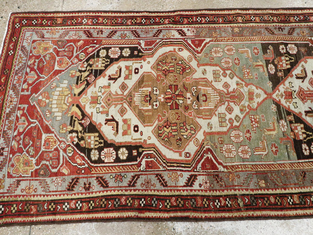 Antique Persian Malayer Runner, No.28805 - Staging