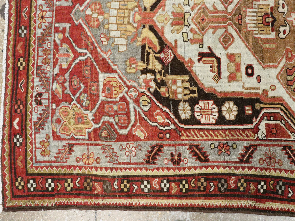 Antique Persian Malayer Runner, No.28805 - Staging