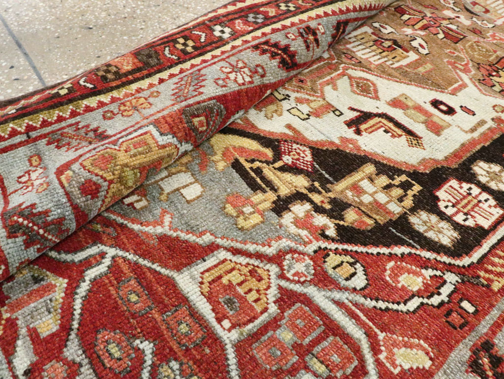 Antique Persian Malayer Runner, No.28805 - Staging