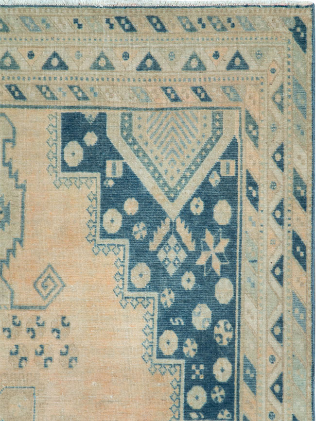 Vintage Persian Afshar Accent Rug, No.28806 - Staging