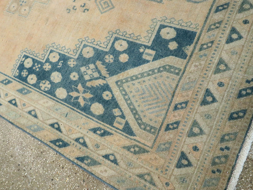 Vintage Persian Afshar Accent Rug, No.28806 - Staging