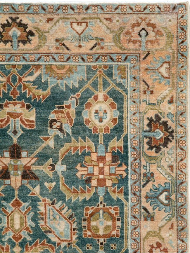 Vintage Persian Malayer Accent Rug, No.28807 - Staging