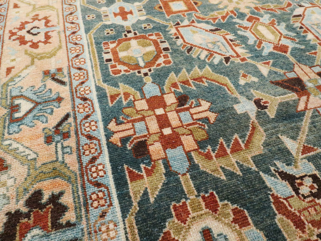 Vintage Persian Malayer Accent Rug, No.28807 - Staging