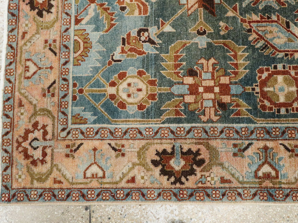 Vintage Persian Malayer Accent Rug, No.28807 - Staging