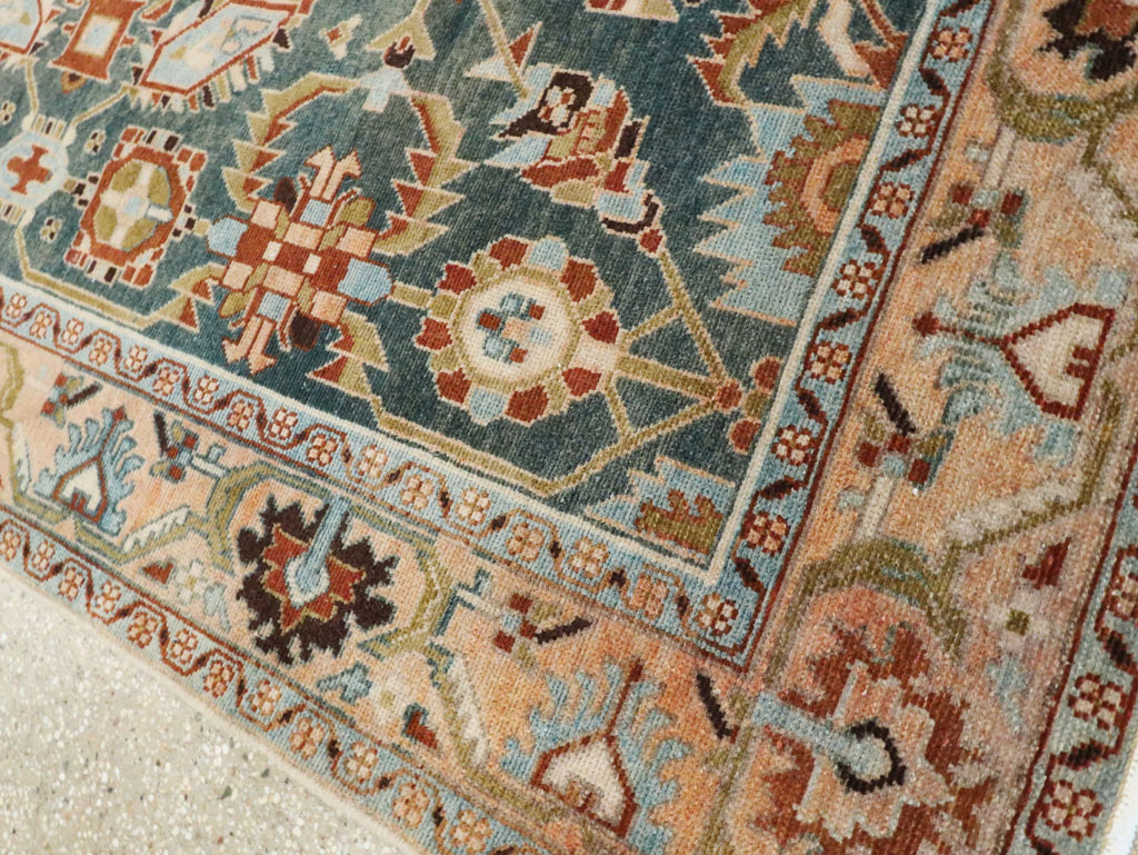 Vintage Persian Malayer Accent Rug, No.28807 - Staging