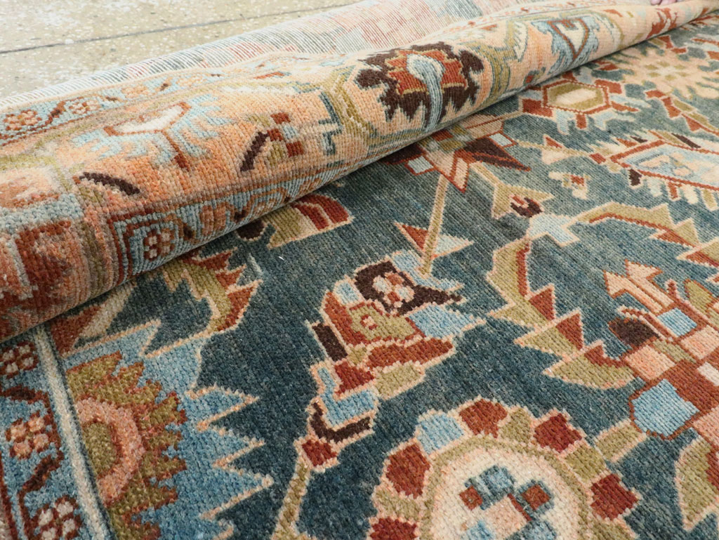 Vintage Persian Malayer Accent Rug, No.28807 - Staging