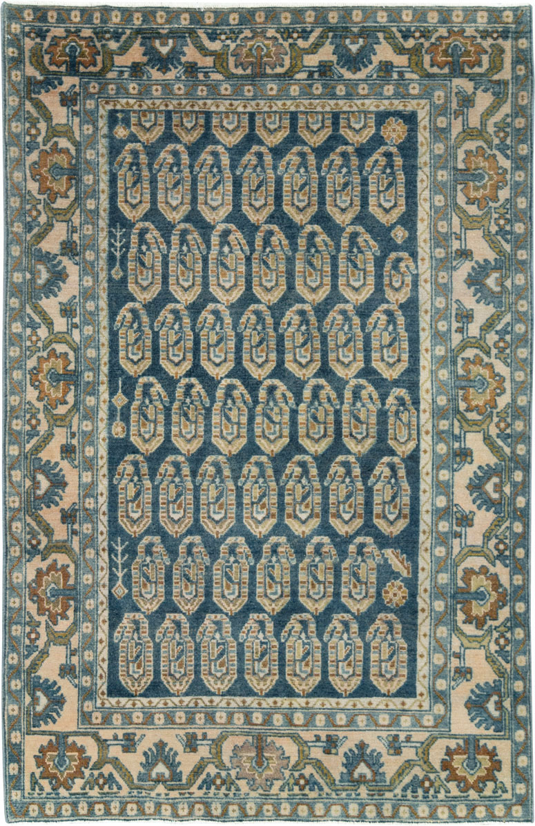 Vintage Persian Malayer Accent Rug, No.28808 - Staging