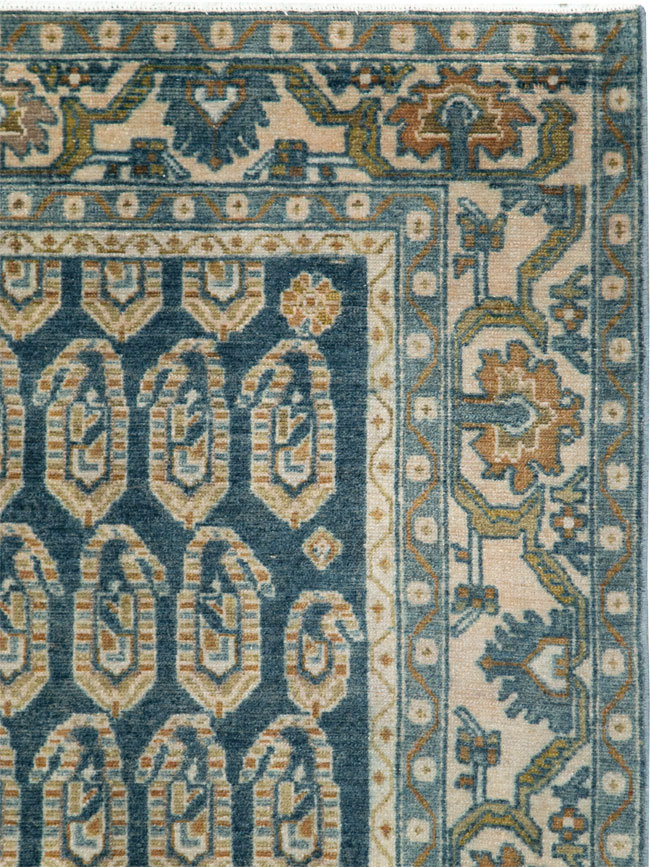 Vintage Persian Malayer Accent Rug, No.28808 - Staging
