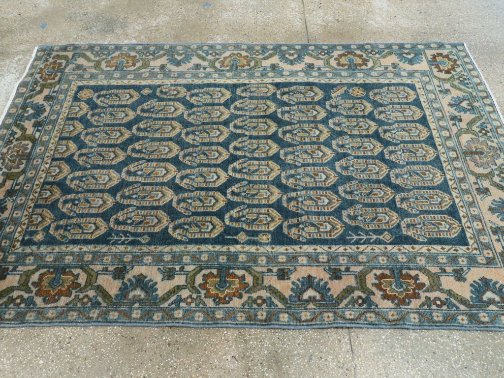 Vintage Persian Malayer Accent Rug, No.28808 - Staging