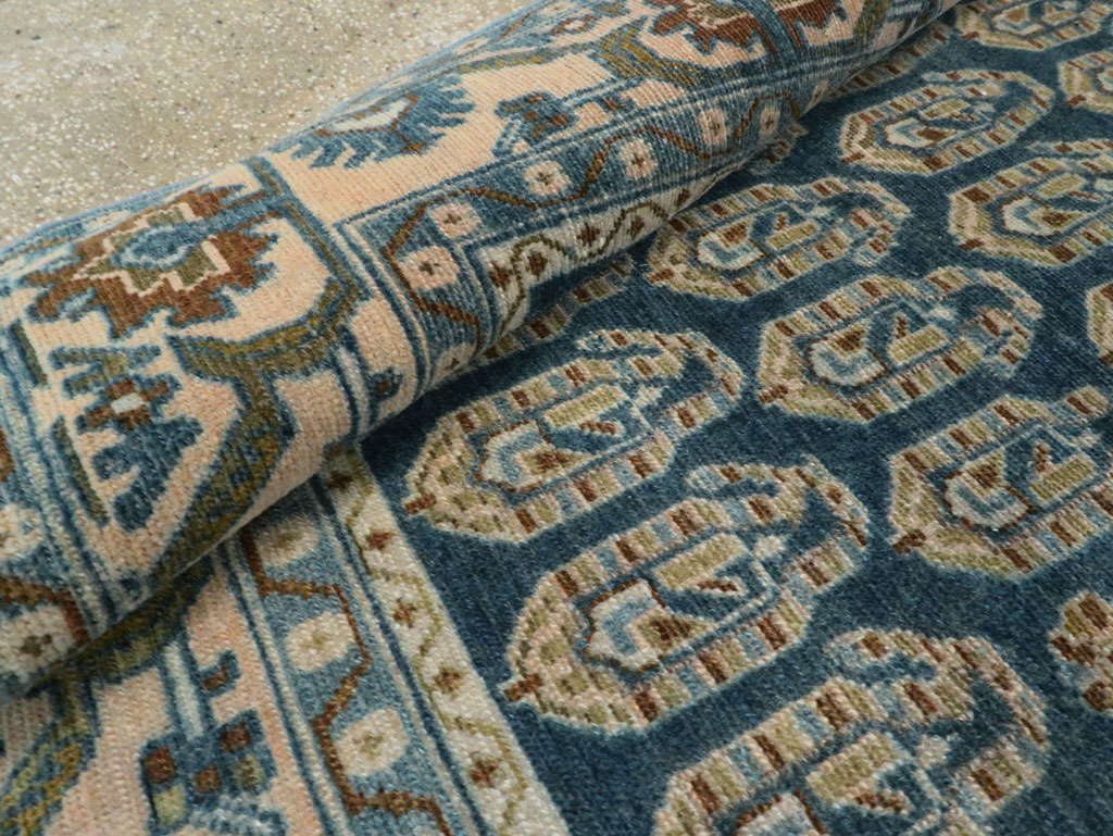 Vintage Persian Malayer Accent Rug, No.28808 - Staging