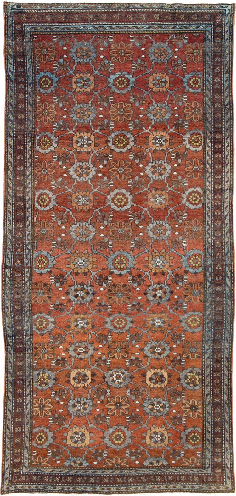Vintage Persian Malayer Gallery Rug, No.28811 - Staging