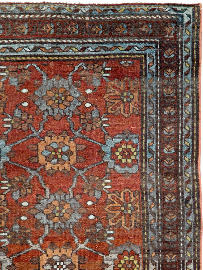 Vintage Persian Malayer Gallery Rug, No.28811 - Staging