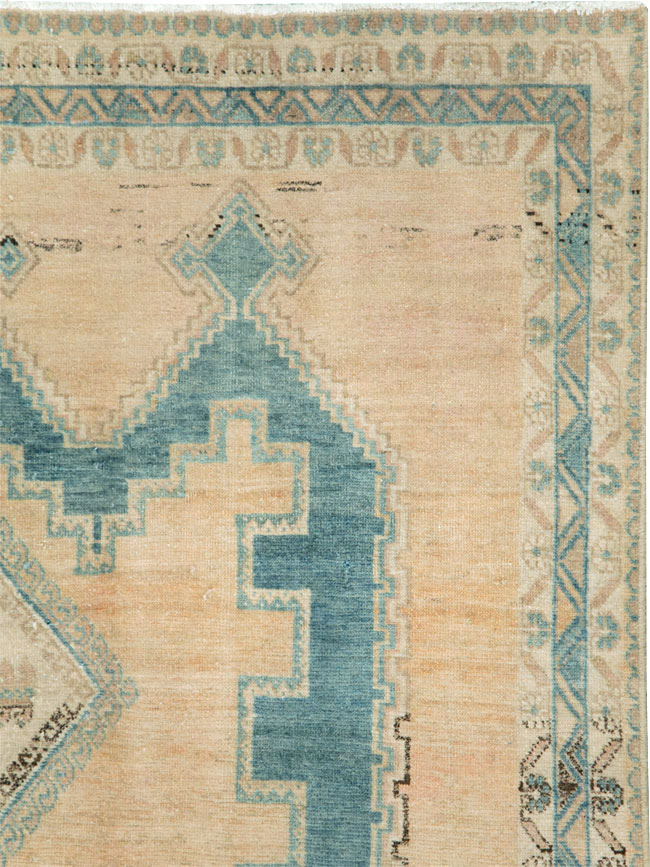 Vintage Persian Afshar Accent Rug, No.28812 - Staging