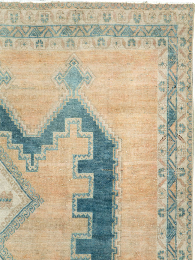 Vintage Persian Afshar Accent Rug, No.28812 - Staging