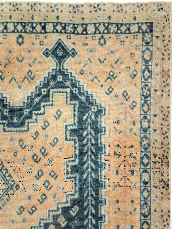 Vintage Persian Afshar Accent Rug, No.28813 - Staging