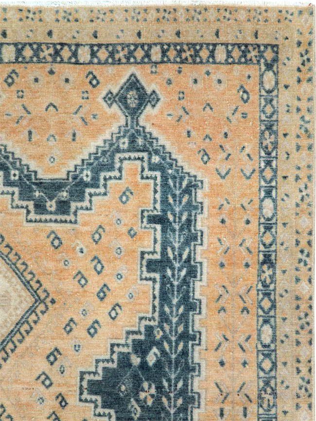 Vintage Persian Afshar Accent Rug, No.28813 - Staging