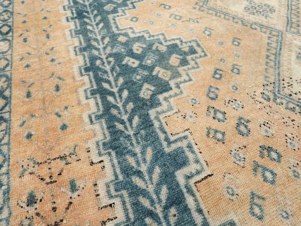 Vintage Persian Afshar Accent Rug, No.28813 - Staging