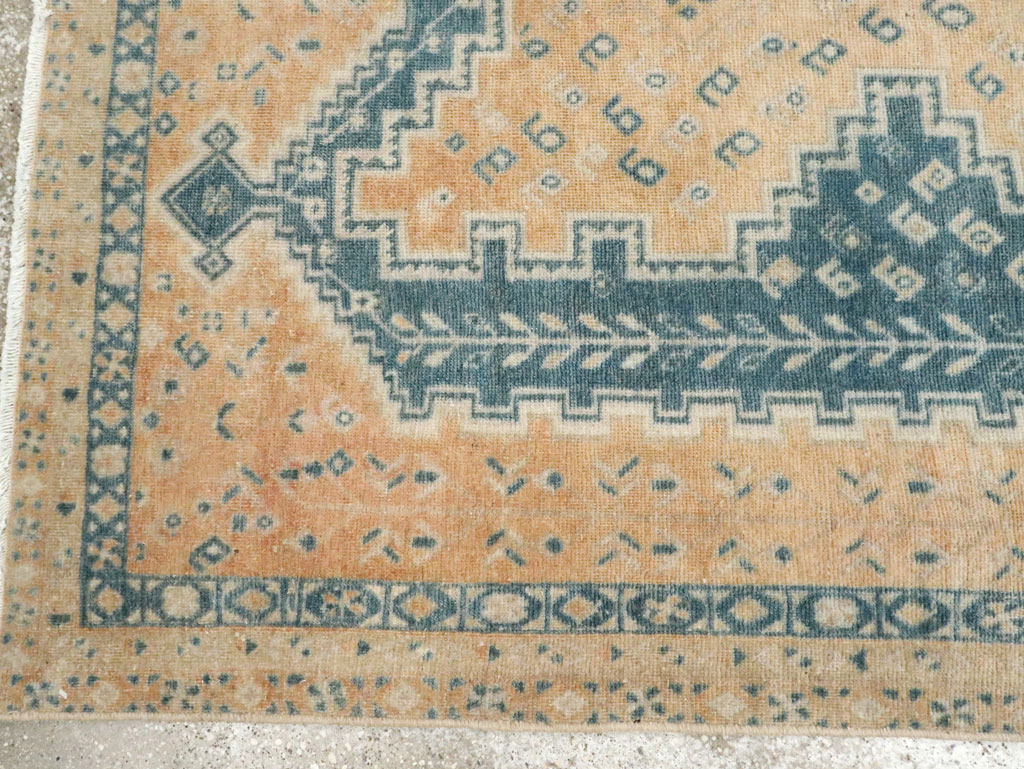 Vintage Persian Afshar Accent Rug, No.28813 - Staging