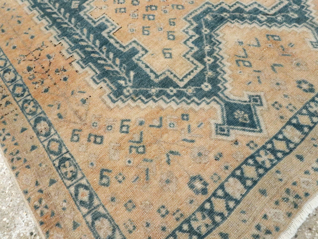 Vintage Persian Afshar Accent Rug, No.28813 - Staging