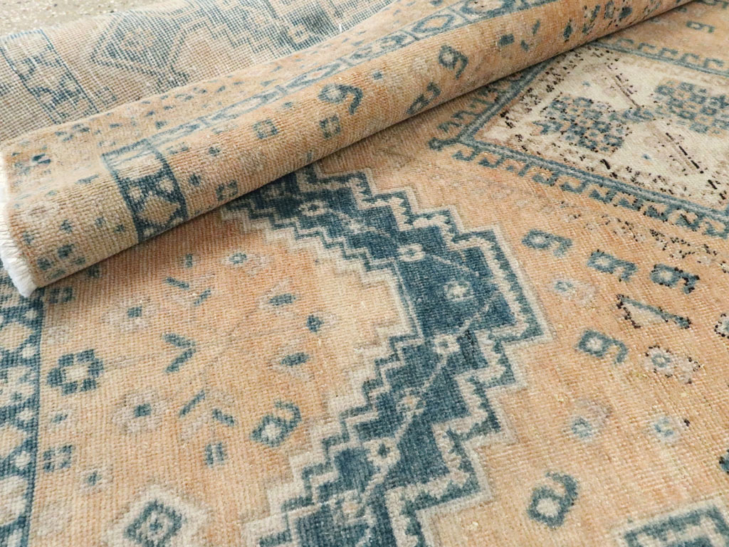 Vintage Persian Afshar Accent Rug, No.28813 - Staging