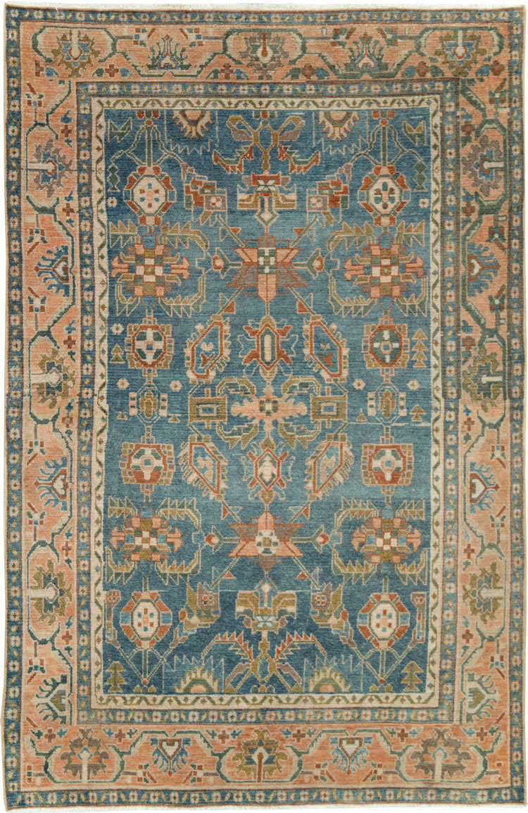 Vintage Persian Malayer Accent Rug, No.28817 - Staging
