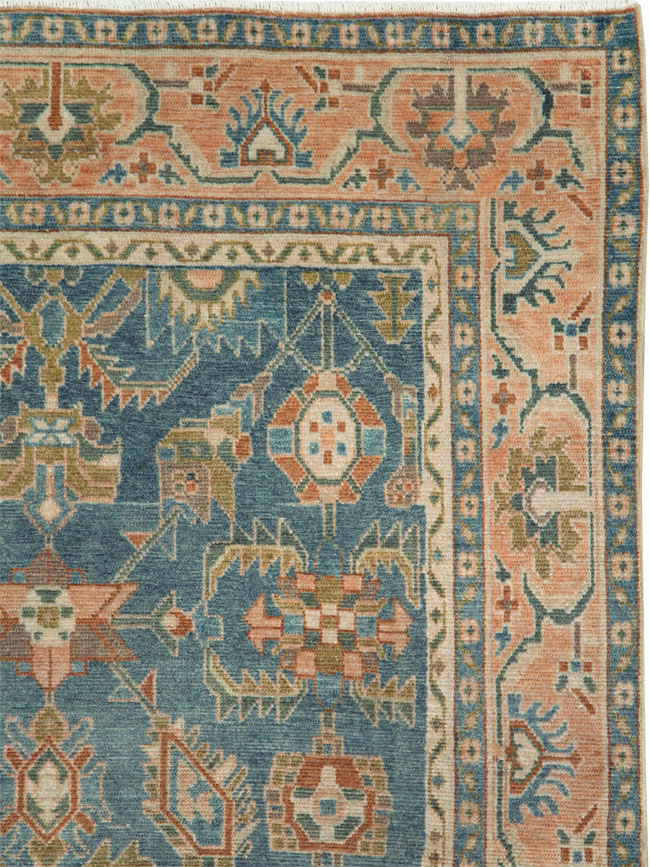 Vintage Persian Malayer Accent Rug, No.28817 - Staging