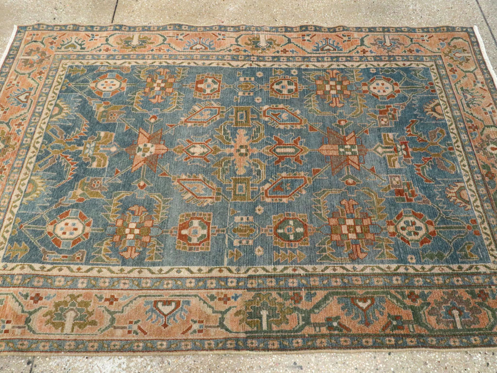 Vintage Persian Malayer Accent Rug, No.28817 - Staging