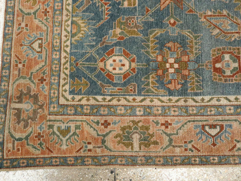 Vintage Persian Malayer Accent Rug, No.28817 - Staging