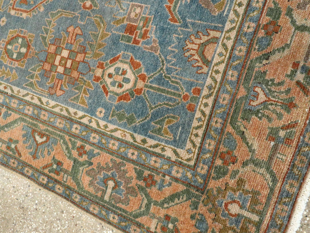 Vintage Persian Malayer Accent Rug, No.28817 - Staging