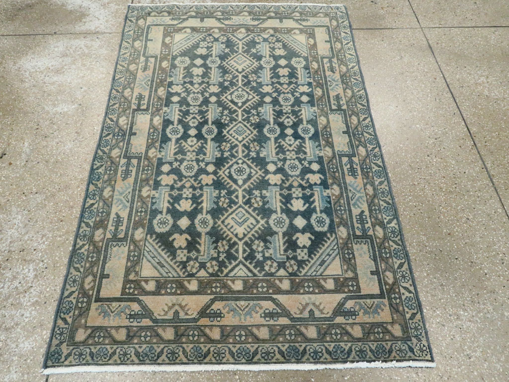 Vintage Persian Malayer Rug, No.28820 - Staging