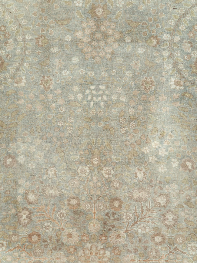 Antique Persian Tabriz Room Size Carpet, No.28822 - Staging