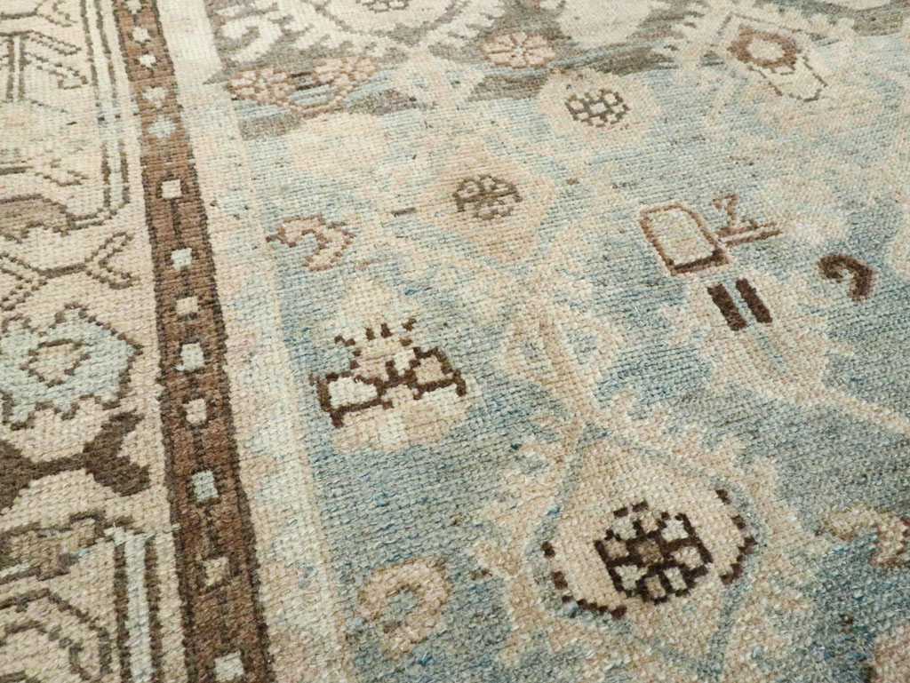 Vintage Persian Malayer Throw Rug, No.28823 - Staging