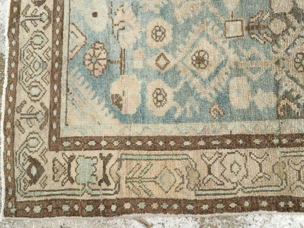 Vintage Persian Malayer Throw Rug, No.28823 - Staging