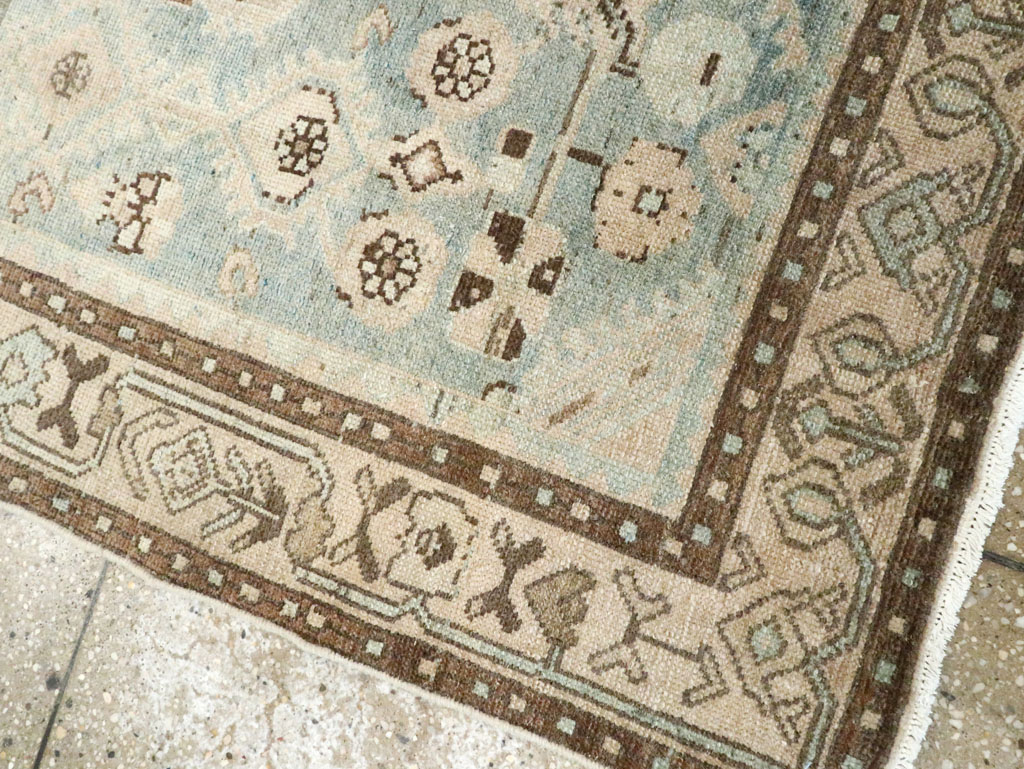 Vintage Persian Malayer Throw Rug, No.28823 - Staging