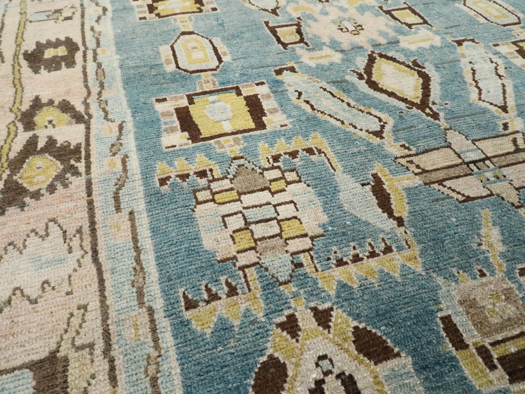 Vintage Persian Malayer Accent Rug, No.28826 - Staging