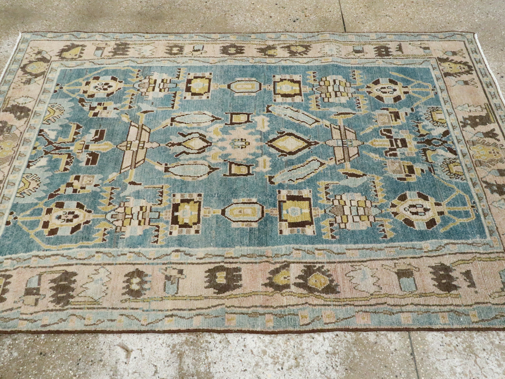 Vintage Persian Malayer Accent Rug, No.28826 - Staging