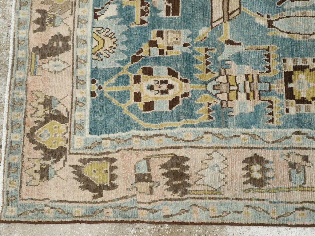 Vintage Persian Malayer Accent Rug, No.28826 - Staging