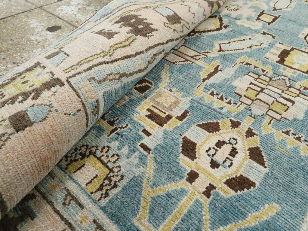 Vintage Persian Malayer Accent Rug, No.28826 - Staging