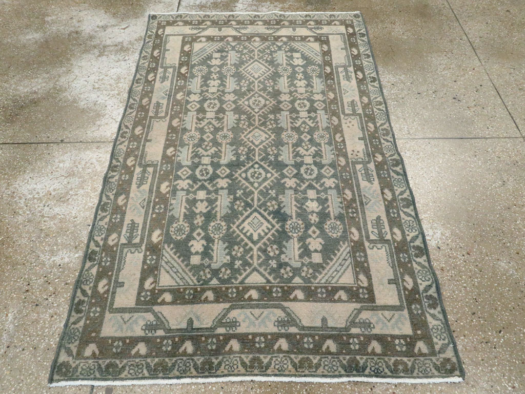 Vintage Persian Malayer Rug, No.28828 - Staging