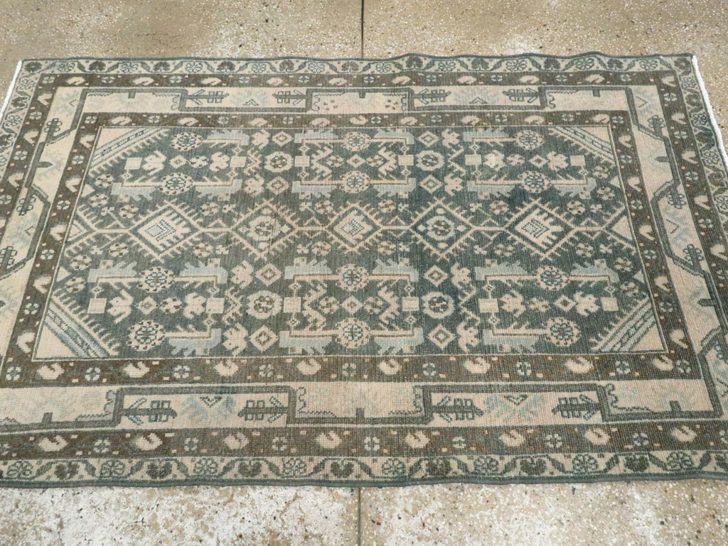 Vintage Persian Malayer Rug, No.28828 - Staging
