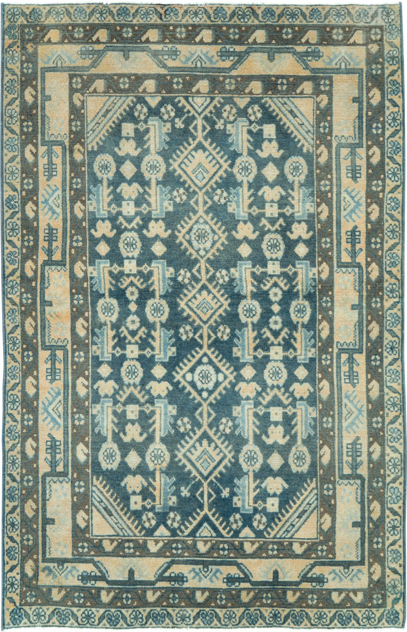Vintage Persian Malayer Rug, No.28835 - Staging